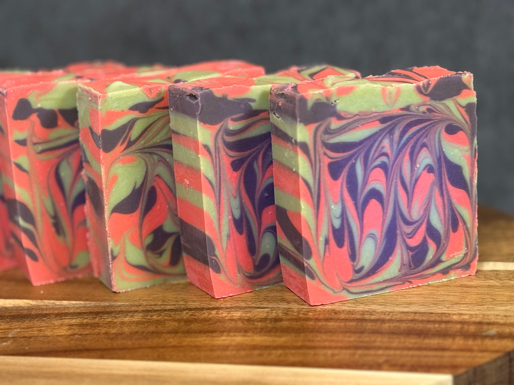 colorful tallow soap