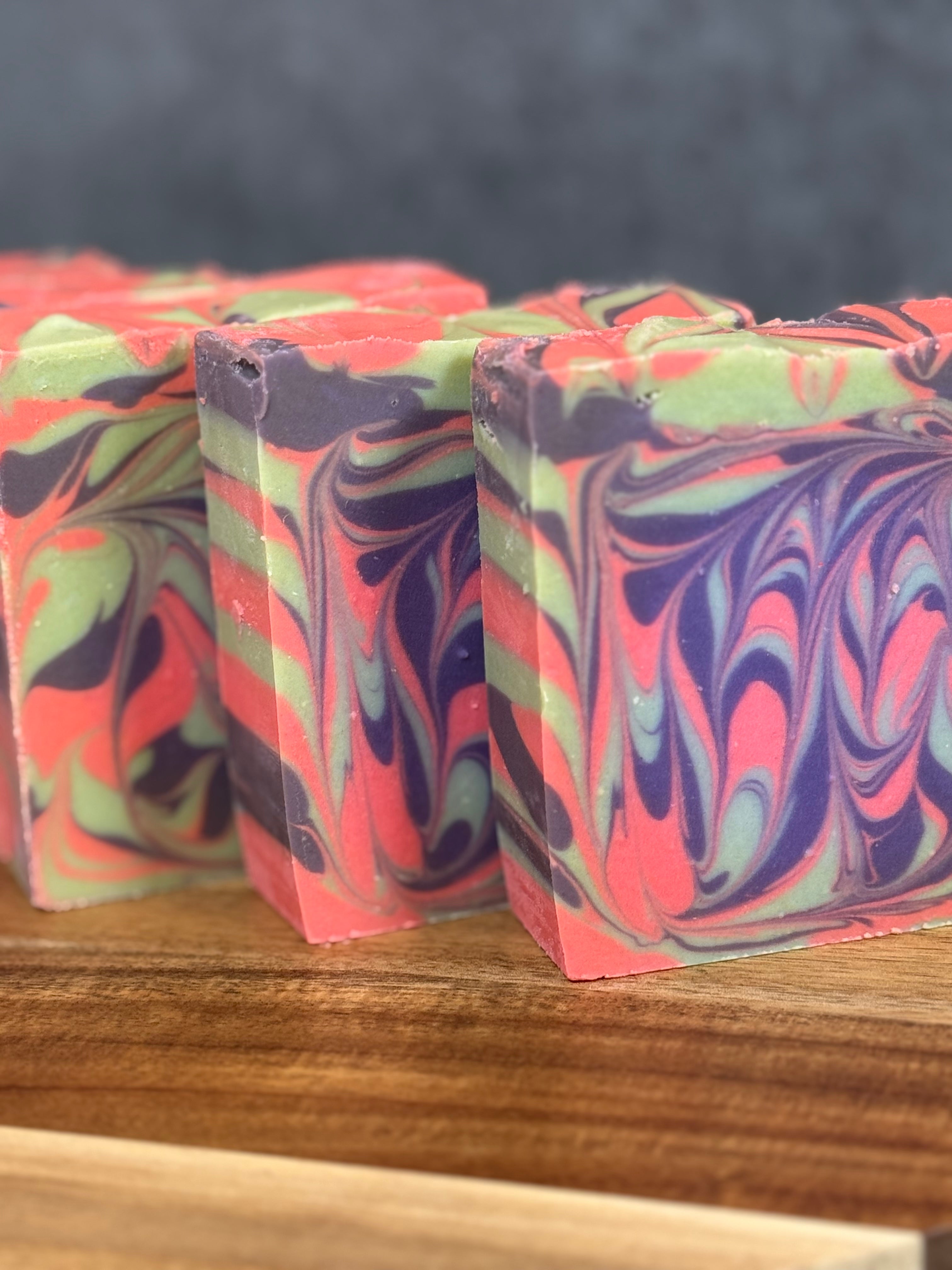 colorful tallow soap